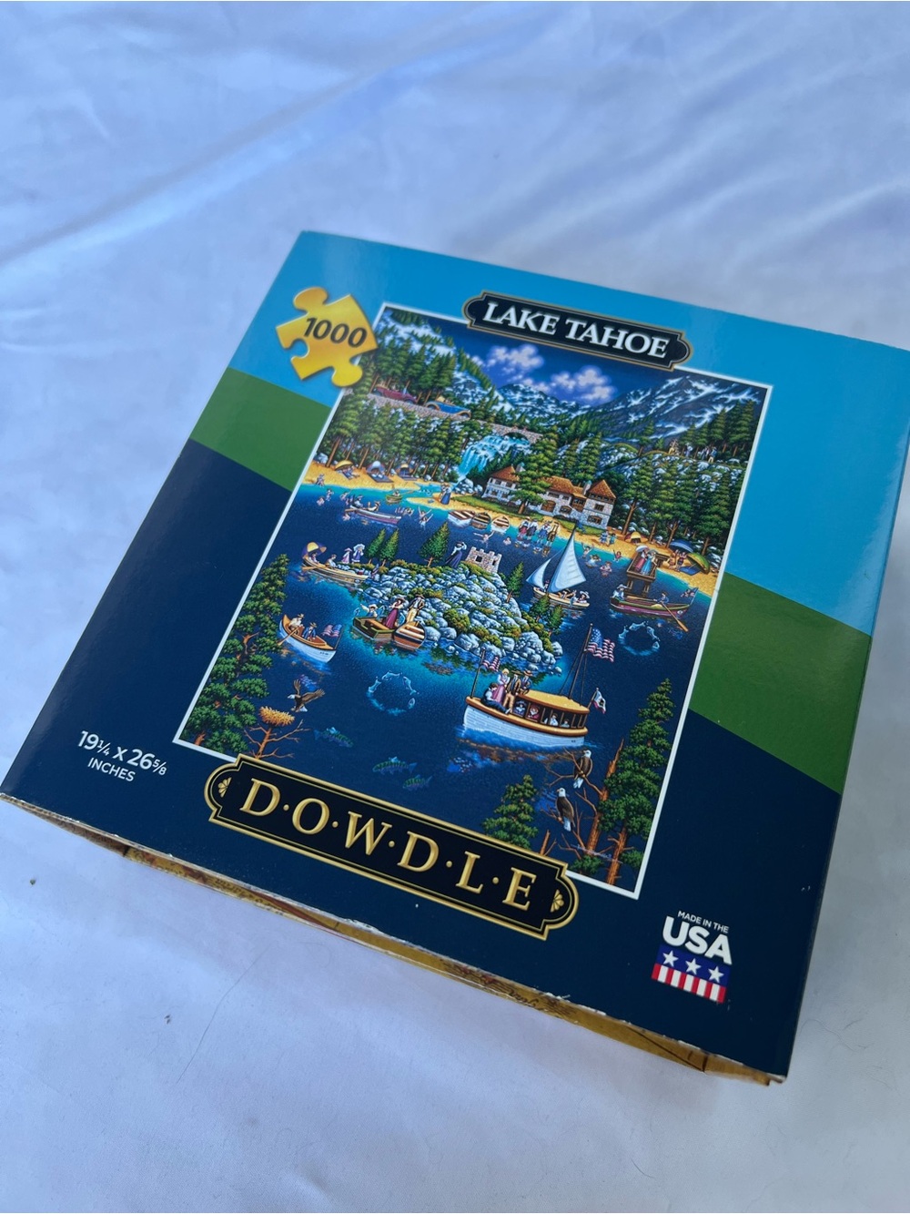 Lake Tahoe 1000 Piece Jigsaw Puzzle Nature Boats Dowdle Scenic Travel